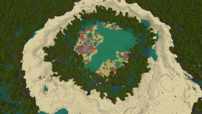 The Sulfur Eye, a featured Minecraft seed world