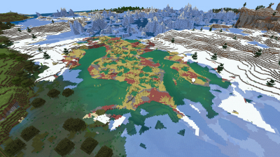 Frozen Sulfur, a featured Minecraft seed world